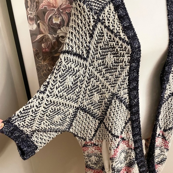 Maje Black and White Patterned Cardigan - Picture 2 of 10